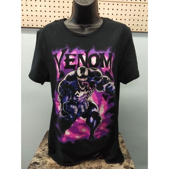 Marvel Tops - Marvel Venom T-shirt Mens Size M Short Sleeve Shirt Tee Adult Black Comics